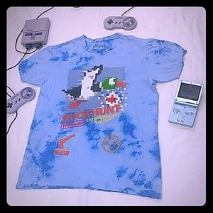 Nintendo duck hunt vintage tye dye tee shirt